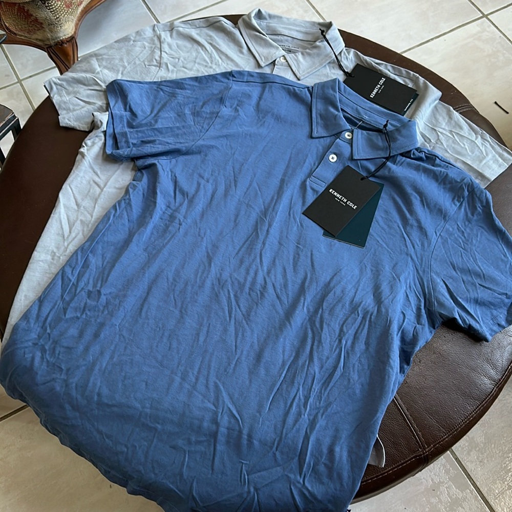 NWT Kenneth Cole Tech Polo Sz M Get Both for the Price of One